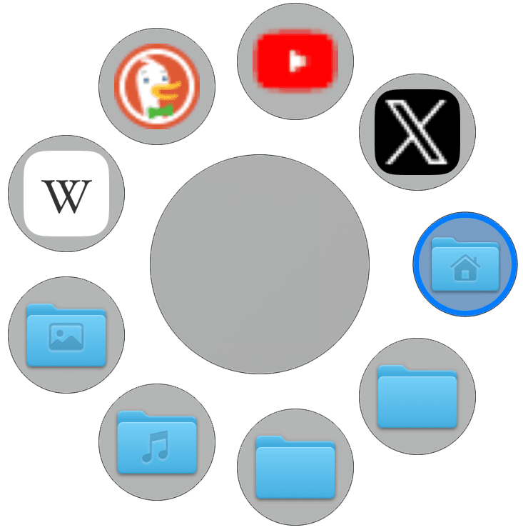 Add websites to menu